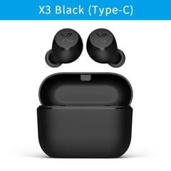 EDIFIER - Auriculares Bluetooth inalámbricos x3 - Negro