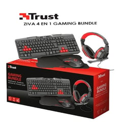 FULLTRUST - Teclado Trust Ziva 4 en 1 Gaming Bundle