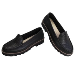 CORELLI - Zapato Mocasin Plataforma Mujer Ester Cuero negro