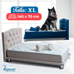 REPOSAR EL DESCANSO IDEAL - Cama Mascota PREMIUM trio XL color Beige My Pet