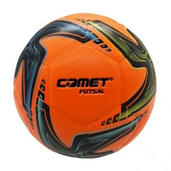 COMET - Pelota de Futsal Cuero Talla 3.5 NARANJA