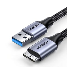UGREEN - Usb 3.0 Micro B Nylon Pc Disco Cable 50cm Premium 5gbps