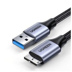 Usb 3.0 Micro B Nylon Pc Disco Cable 50cm Premium 5gbps