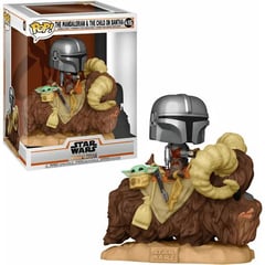 FUNKO - The Mandalorian N° 416 The Mando & The Child on Bantha