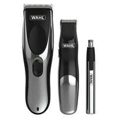 WAHL - Kit inalámbrico completo de corte y retoque 23pzs Cordless Groom Pro recargable Gris