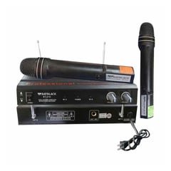 BATBLACK - Micrófono inalámbrico VHF 180-270 MHZ BT-219 - Negro