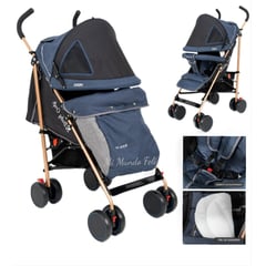 BABY HAPPY - Coche Baston grande para Bebe Ven conmigo Azul