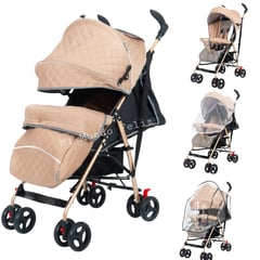 BABY HAPPY - Coche Baston New 2025 para Bebe Ven Conmigo Beige