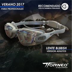 GRAVITAL - Lentes de Natación Torneo Gris