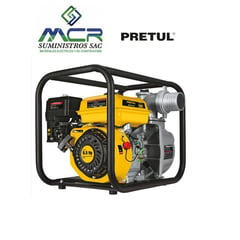 PRETUL - Motobomba autocebante 2" x 2" a gasolina 6-1/2 HP 28029