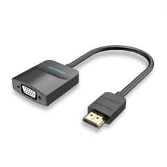 VENTION - Mini Adaptador Hdmi Vga Hd Audio Video 35mm Ps4 Pc