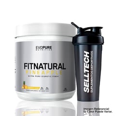 EVOPURE NUTRITION - Fibra Concentrada Evopure Fit Natural 300gr Piña Shaker