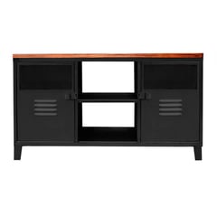 ROCKERS - Mesa de TV Rock Wood Negro Mate