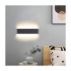 lámpara de pared led 14w moderna aluminio 36cm Negro Blanco Cálido