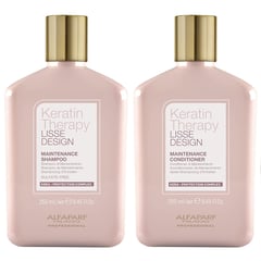 ALFAPARF MILANO - Shampoo Post Alisado Sin Sal + Acondicionador Alfaparf Keratin Therapy