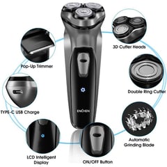 ENCHEN - Shaver 3D Rasuradora eléctrica Máquina de afeitar
