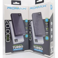 ROMAX - BATERÍA EXTERNA POWER BANK 20000 MAH NEGRO