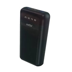 EWTTO - BATERÍA EXTERNA POWER BANK 25000 MAH NEGRO