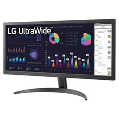 LG - Monitor 26WQ500-B, 25.7" IPS, UltraWide Full HD, 2560 x 1080, HDMI.
