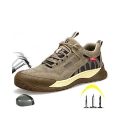 BLWOENS - Zapatos de Seguridad ligeros para hombres cómodos trabajo - Khaki