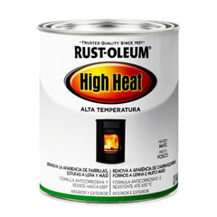 RUST OLEUM - PINTURA ALTA TEMPERATURA HIGH HEAT NEGRO MATE 946 ML