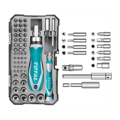 TOTAL TOOLS - KIT DE DESTORNILLADORES 55PZS RATCHET Y DADOS TOTAL - TACSD30556