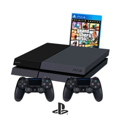 SONY - Consola Fat PS4 Playstation 4 500GB con 2 mandos y GTA5 - Reacondicionada