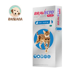 BRAVECTO - Antipulgas Plus para GATOS de 2.8 a 6.25 kg