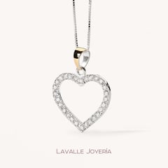 OEM - Collar de Oro 18k Laminado y Plata Corazón Lavalle Joyería