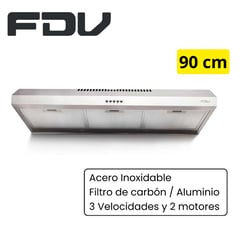 FDV - CAMPANA EXTRACTORA 90CM - CONFORT 90 GRIS