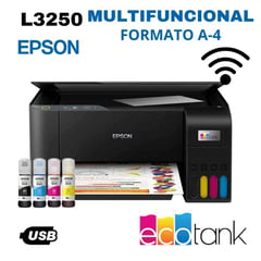 EPSON - Impresora Multifuncional Ecotank L3250 Wifi Inalambrico