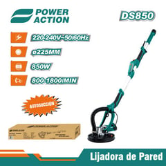 POWER ACTION - LIJADORA DE PARED Y TECHO 850W