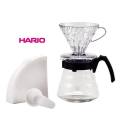 HARIO - Kit Negro V60 Dripper 1-4 Tazas -