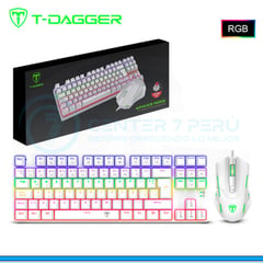 T-DAGGER - Combo Gamer Tgk313w Tgm206w - Blanco