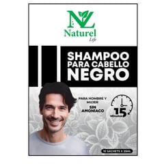 NATUREL - Shampoo Negro anti-canas 10 sachets