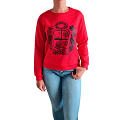 GENERICO - Polera Mujer Diseño Escudo Nacional - Nathalie Love It - Rojo