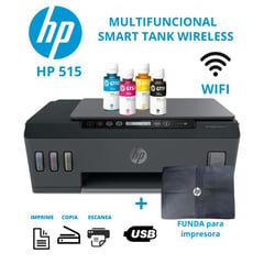 HP - Impresora Multifuncional Smart Tank 515