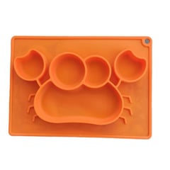 KUKYSHOP - PLATO CANGREJO DE SILICONA NARANJA