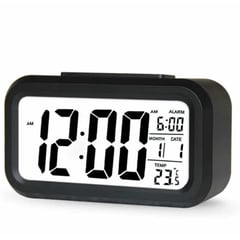 GENERICO - Reloj Despertador C Calendario Temperatura Niños Y Adultos
