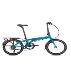 TERN - Bicicleta Plegable Link D8 Blue Parrilla y Tapabarros