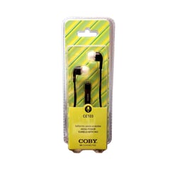 COBY - Audífono - Micrófono Incorporado Y Cable Anti Enredos - Negro