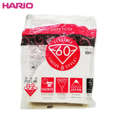 HARIO - Pack de 100 filtros para V60 1- 4 Tz Hario