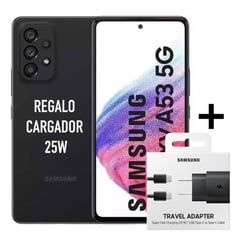 GALAXY A53 5G 6GB RAM 128GB - REGALO CARGADOR 25W - NEGRO