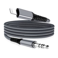 TRANYOO - Cable De Audio - Adaptador Lightning - 35mm Aux - Para Iphone