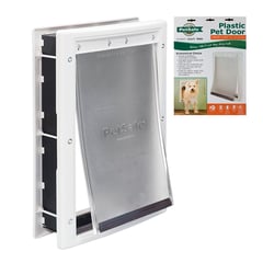 PET SAFE - Puerta para Mascotas PetSafe Premium Plástico Blanca Mediana