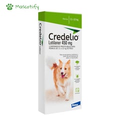 BAYER - Credelio 11 a 22kg (450mg) - Antipulgas para perros x3