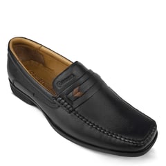 HAWERL - Zapato Confort Vestir Hombre H381 Negro