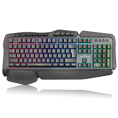 MICRONICS - Teclado Gamer Exabyte LED RGB multimedia