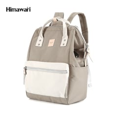 HIMAWARI - - Mochila multibolsillos porta laptop con USB - Caqui