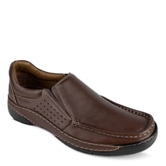 HAWERL - Zapato Confort Casual Hombre H515 Marrón